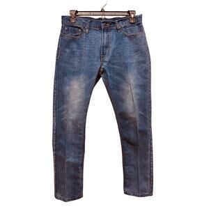 Old Navy Men's Athletic Tapered Built In Tough Blue Jeans Size 34X32